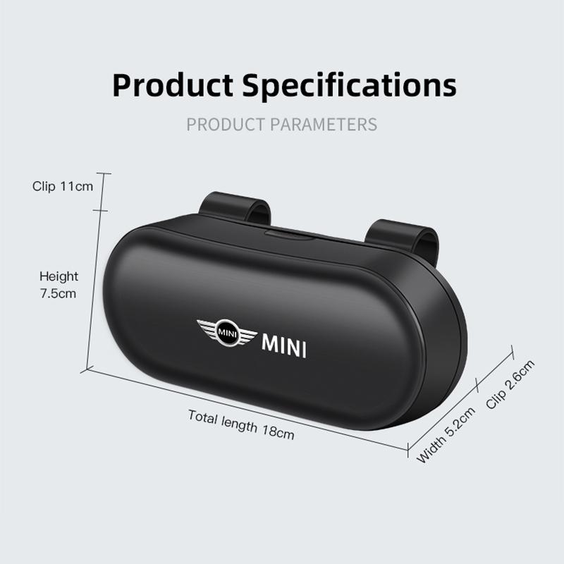 Fashionable Multifunctional glasses storage box suitable For MINI Cooper One R50 R52 R54 R53 R56 Countryman R60 F55 Accessories q7
