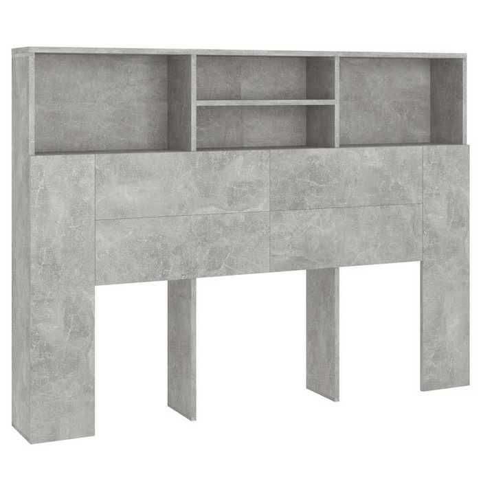 Maison Exclusive - Armoire de tête de lit Gris béton 140x19x103,5 cm