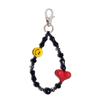 Cloud Love Beaded Heart Keychain - Women's Korean & Japanese Style