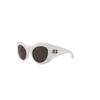 Balenciaga Cat Eye Frame Bio Injection Sunglasses White White Grey
