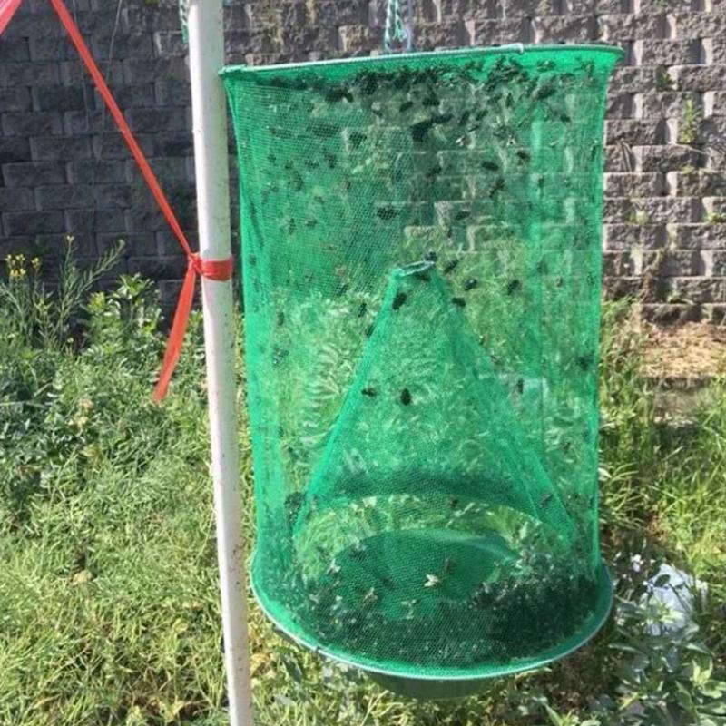 Сетка для ловли мух, ловушка для комаров, насекомых, складная подвесная уличная сетка-убийца, захват