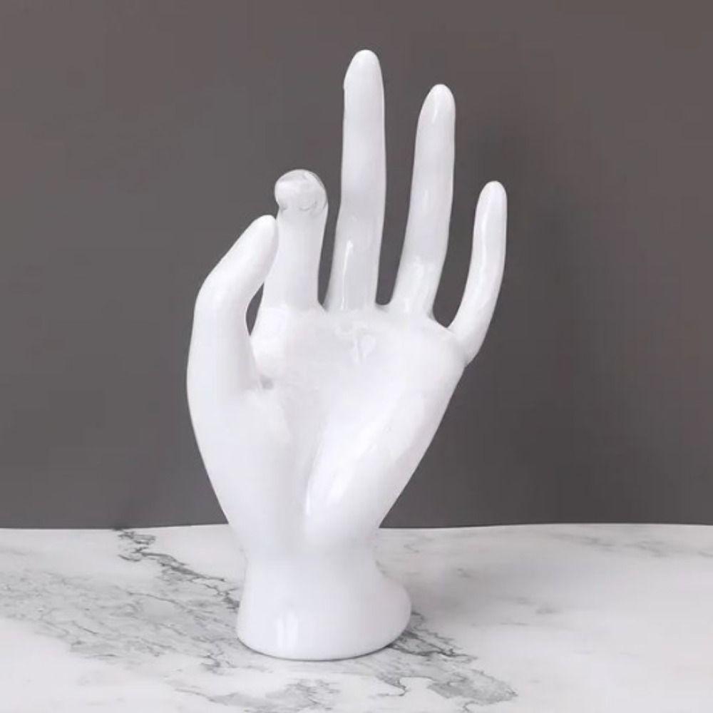 Model Art Jewelry Display Stand Plastic OK Hand Model Props Ring Display Ornaments  Jewelry Display