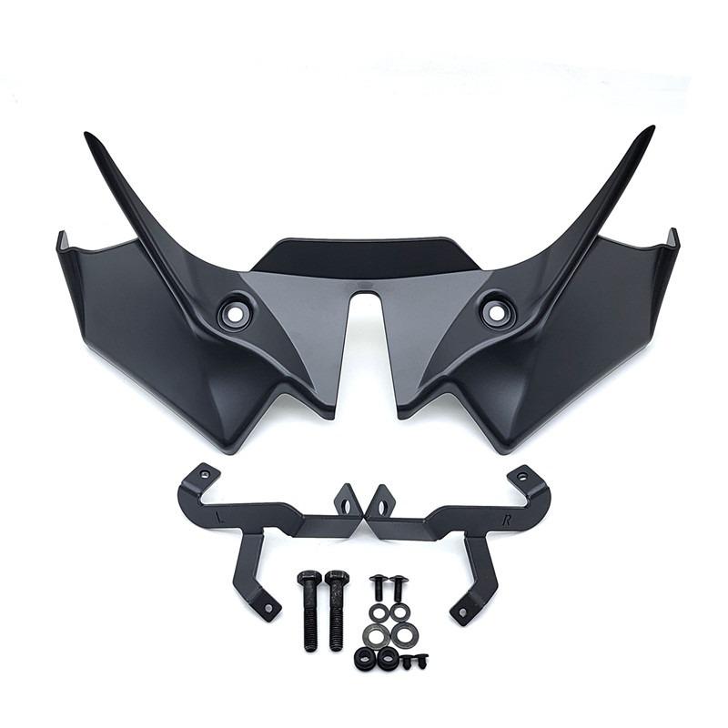 Motorcycle Front Spoiler Fairing Winglet Aerodynamic Wing Cover Trim For Kawasaki Z650 Z 650 z650 2021-2025 23 Spoiler Winglet