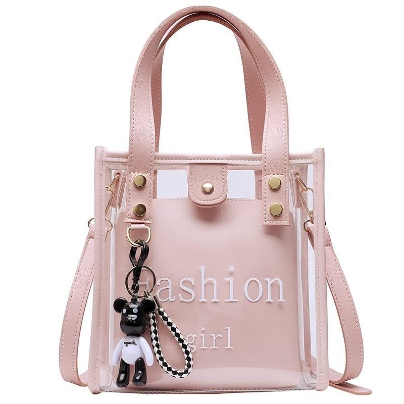 Stylish Pvc Transparent Jelly Bag For Women Fashionable Crossbody Bag Versatile Shoulder Tote
