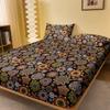 1 Bohemian Patterned Frosted Bedsheet, Bedroom Printed Bedspread, Bedding (Excluding Pillowcases)