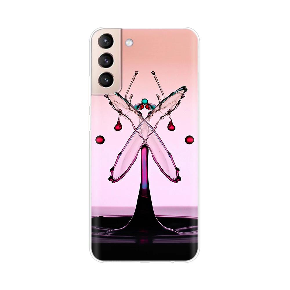Чехол-сумка для мобильного телефона Для Samsung Galaxy S21 Силиконовая задняя крышка Для Samsung S21 plus s 21 GalaxyS21 S21 FE S21Ultra Чехлы Capas