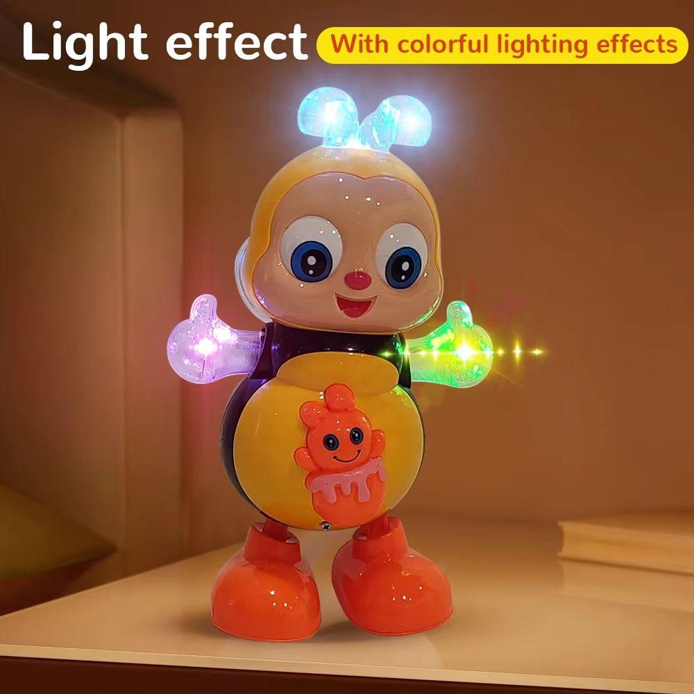 Flash Lighting Dancing Bee Toy Interactive Children Music Pets Bee Electric Toys Girls Boys