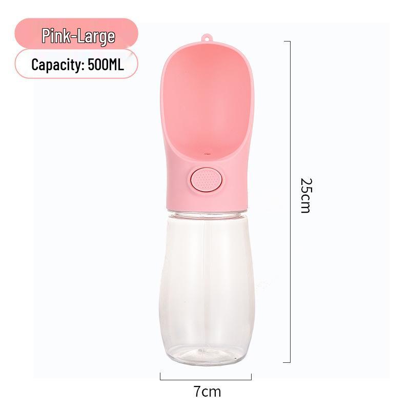 Портативная бутылка для воды для домашних животных: Непроливающийся дорожный стакан для кошек и собак