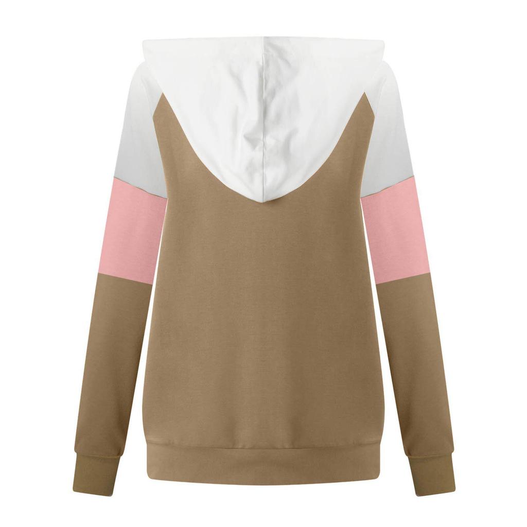 Женская толстовка с капюшоном на молнии с европейским и американским принтом осень/зима