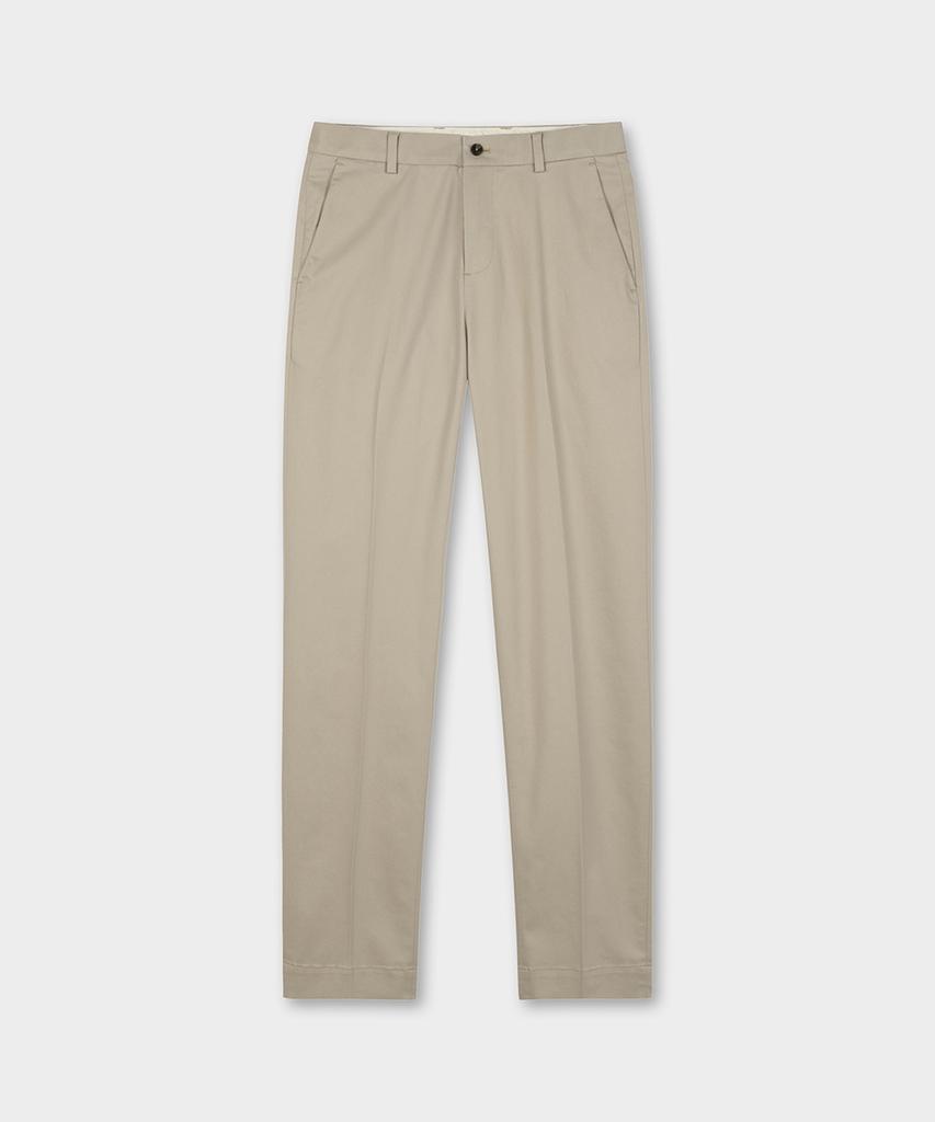BROOKS BROTHERS Regular Fit Cotton Stretch Advantage Chino (British Khaki) (Bbpcmfz502)