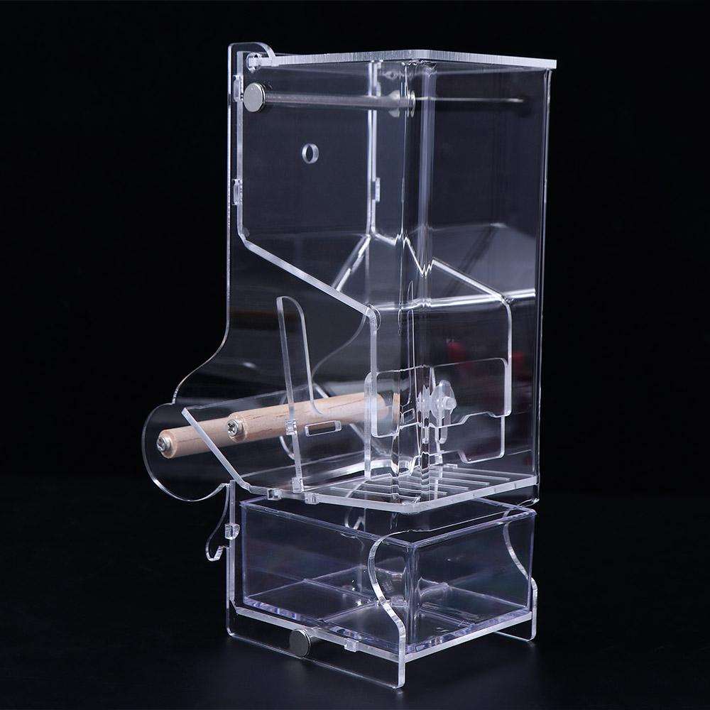 Акриловая автоматическая кормушка для попугаев Finch Parakeet, кормушки для птиц, аксессуары для клеток, дозатор