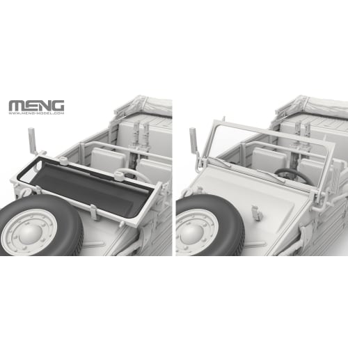 GSI Creos Monmodel 1/35 German Pkw.K1 Kubelwagen Type 82 North African Specification Plastic Model Kit MVS015