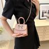 В этом году популярная женская сумка, весенняя, новая модная ретро-мини-сумка через плечо с бантом, декоративная маленькая квадратная сумка