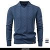 2025 Modern Henley Polo Men Solid Color Long Sleeve Fashion Forward Cut Luxury Business Social Premium Polos Male