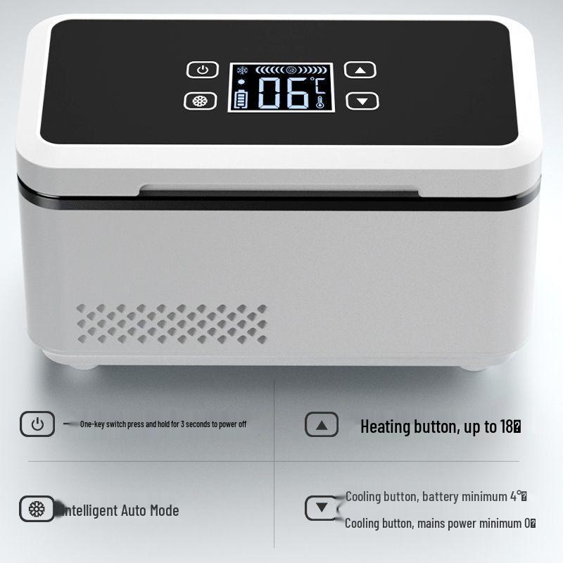 Портативный мини-холодильник для хранения инсулина и гормонов - Постоянная температура и перезаряжаемый