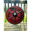 Medieval Larp Warrior Wood & Steel Viking Round Shield Armor Templar Shield