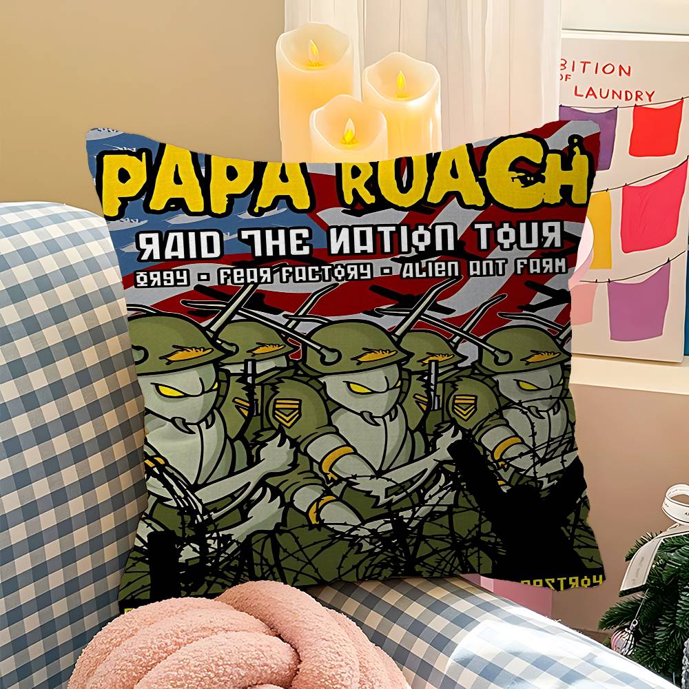 Rock P-Papa R-Roach Наволочка для подушки-валика Для спальни, комнаты и гостиной, дивана, Декоративная наволочка