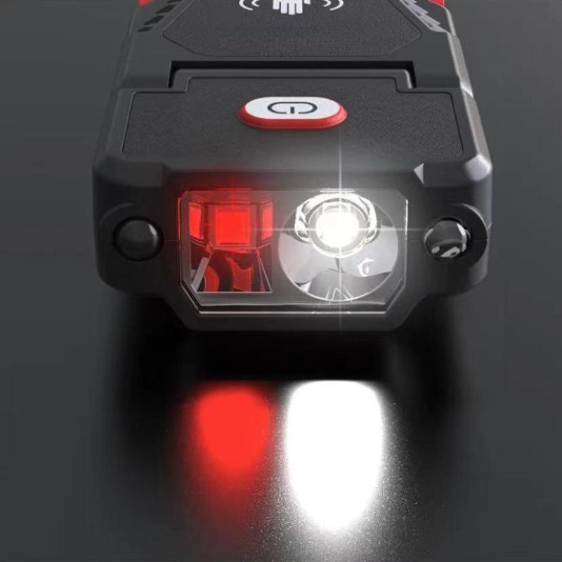 USB перезаряжаемая лампа с крышкой, водонепроницаемая индукционная фара, мини-портативный рабочий светильник, светильник для рыбалки