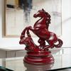 Feng Shui Horse Statue 2026 Year of The Horse Wooden Figurine for Prosperity Success Positive Energy Office Desk Decor Wealth Luck Zodiac Ornament