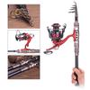 Sougayilang Fishing Rod and Reel Combo Carbon Telescopic Fishing Pole with Spinning Fishing Reel Kit