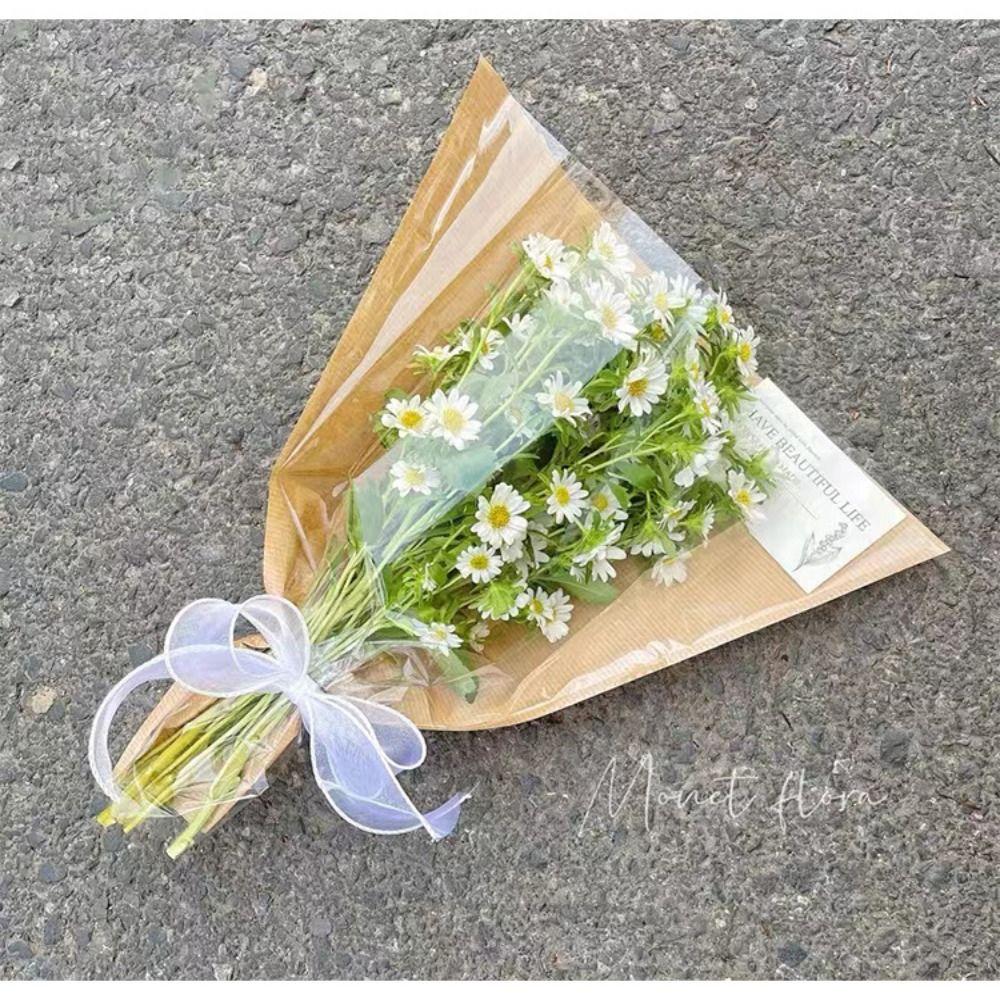 20/30PCS Transparent Bouquet Packing Bag Wrapping Sleeve Flower Packaging Bag  Valentine's Day