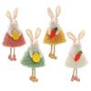 3pcs Easter Bunny Angel Girl Decoration Hanging Ornaments Plush Doll Pendant for Tree Room Decor Wall Home Decor Holiday Party