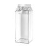 Milk Carton Water Bottle, Transparent 1.9L Portable Drinking Cup, Bottle for Climbing Camping