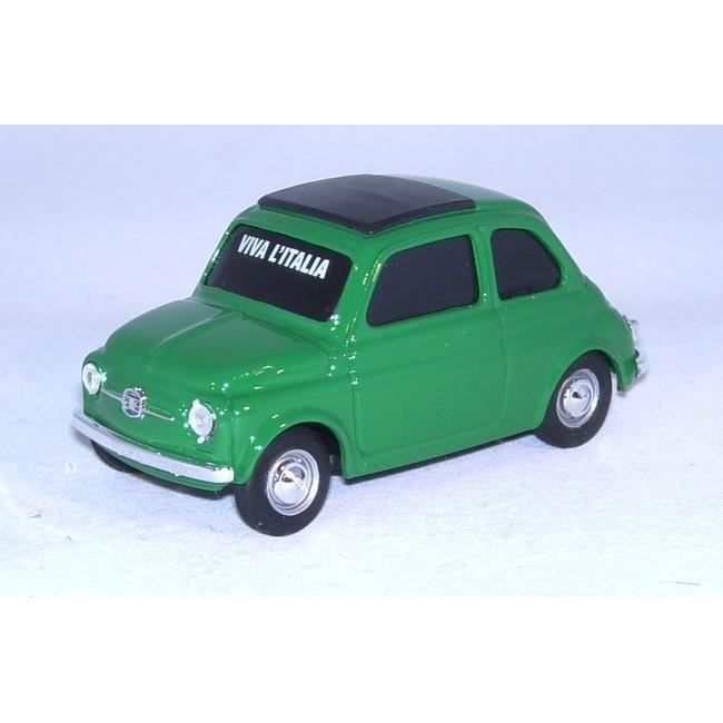 Miniatures montées - Fiat 500 Vert italien 1/43 Brumm
