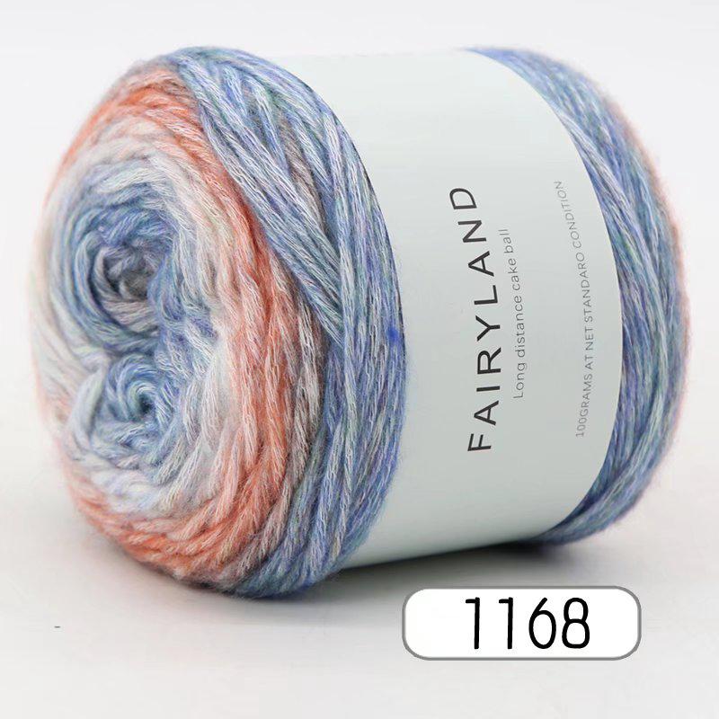 1pc 100g Gradient Rainbow Yarn, Suitable for DIY Crochet and Knitted Warm Sweaters, Scarves, Hats, Shawls, Etc