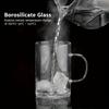 477 мл Стеклянная чашка Кружка с ситечком для заваривания чая Боросиликатное стекло Чайная кружка со стальным ситечком Домашняя Офисная кофейная кружка Посуда для напитков