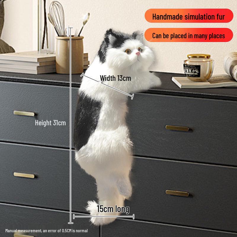 Реалистичное подвесное украшение в виде кошки для украшения дома
