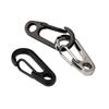 Survival EDC Gear Safety Travel Tools D-Ring Key Chain D Carabiner Spring Clips Camping Keyring