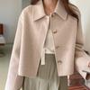 Winter New Lapel Single-breasted Short Woolen Coat