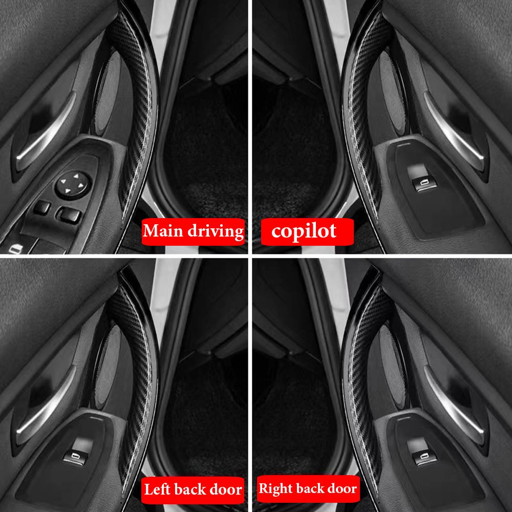 Высокое качество Для BMW F30 F80 F31 F32 F34 F35 Черный Передний Задний Левый/Правый Отделка Двери Ручка-Панель Ручка Внутренняя Дверь