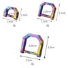 Portable Titanium Horseshoe Buckles Multifunctional Keychain Hooks  Outdoor Accessories
