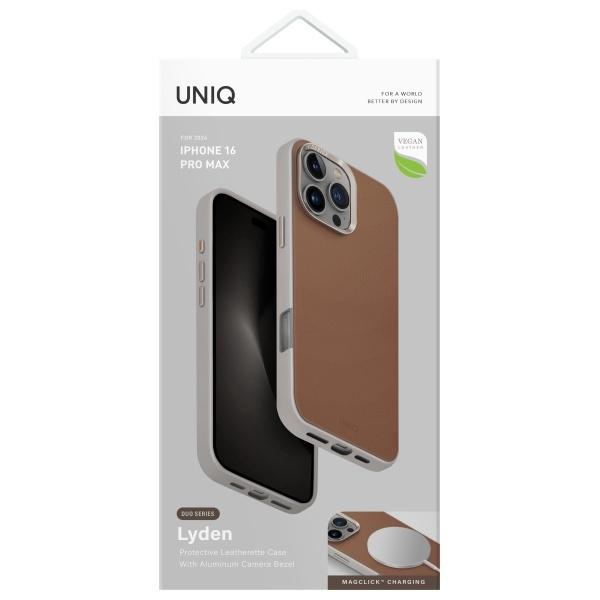 Uniq Etui Lyden Ds Iphone 16 Pro Max     6.9 Magclick Charging Karmelowy/Carmel-Ivory