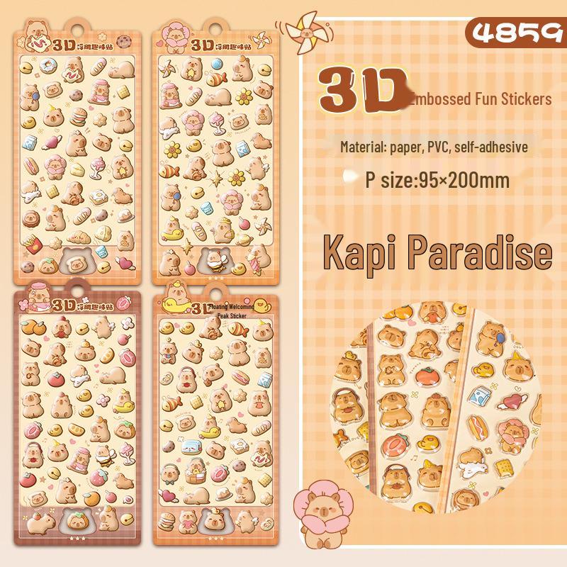 3D рельефные мультяшные наклейки с животными для детей - Обучающие и DIY игрушки для учеников начальной школы