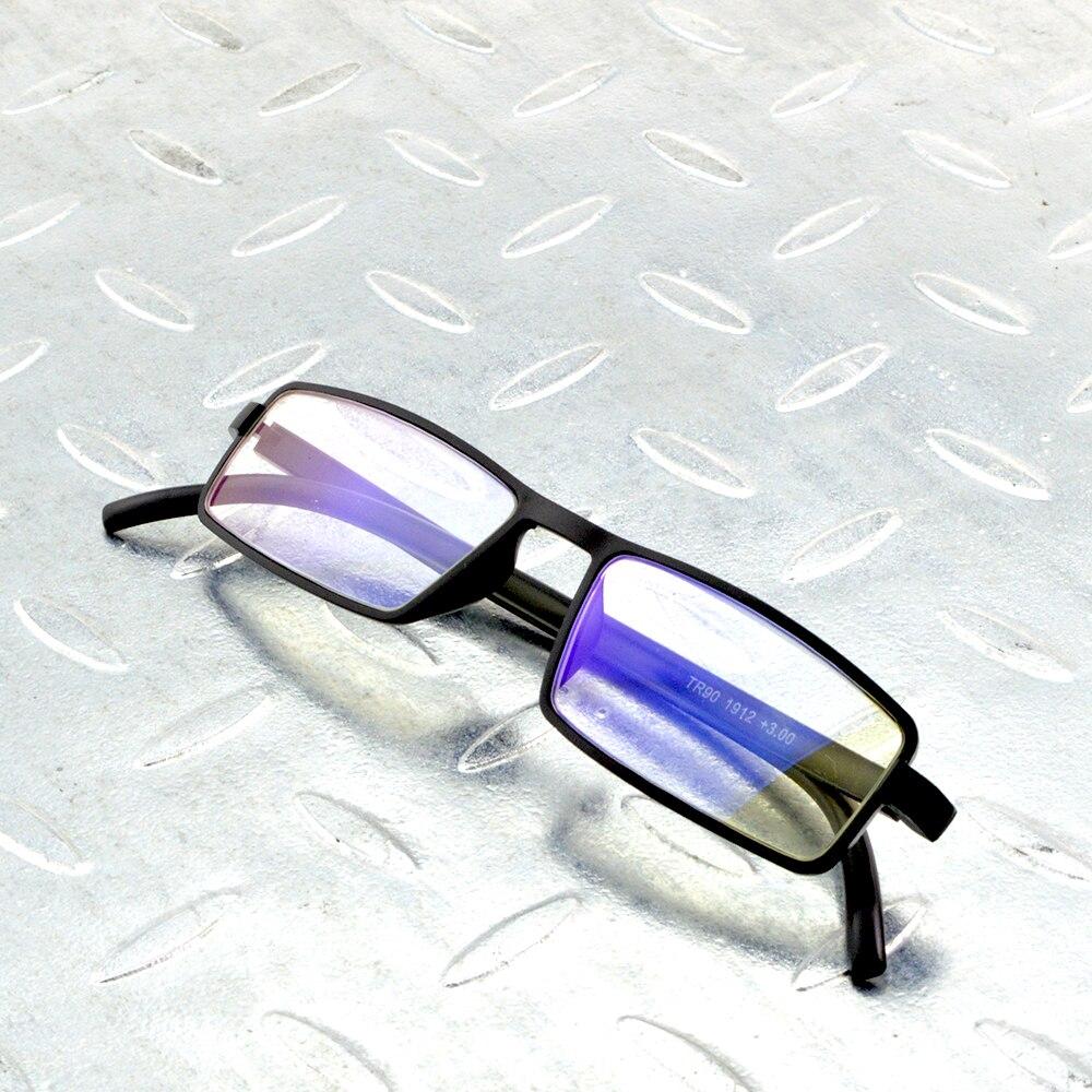 TR90 ручной работы, черный цвет, прямоугольник, простой стиль, мужские и женские модные очки для чтения + 0,75 + 1 + 1,25 + 1,5 + 1,75 до + 4