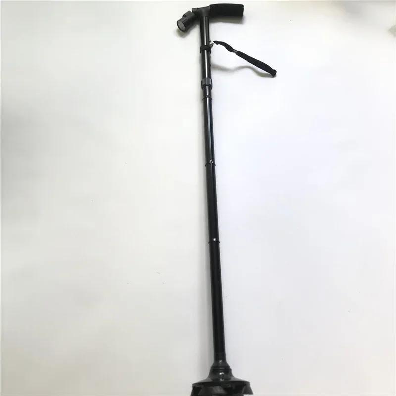Складная телескопическая трость для пожилых с LED, надежные палки для ходьбы, костыли для пожилых для мамы, пожилых отцов, для использования на улице, для альпинизма