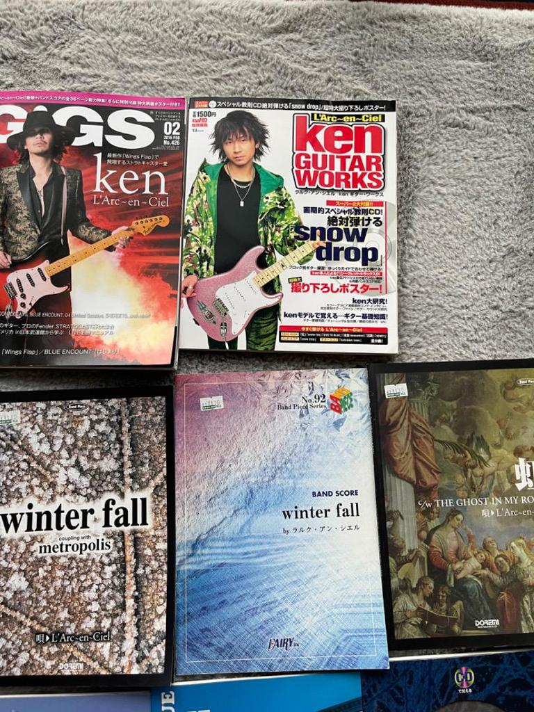 [USED] GIGS Ken & L'Arc-en-Ciel Magazine Set Band Score