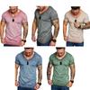 Fashion Men's Casual Tops V-neck T-shirt With Slim Fit And Premium Cotton Blend