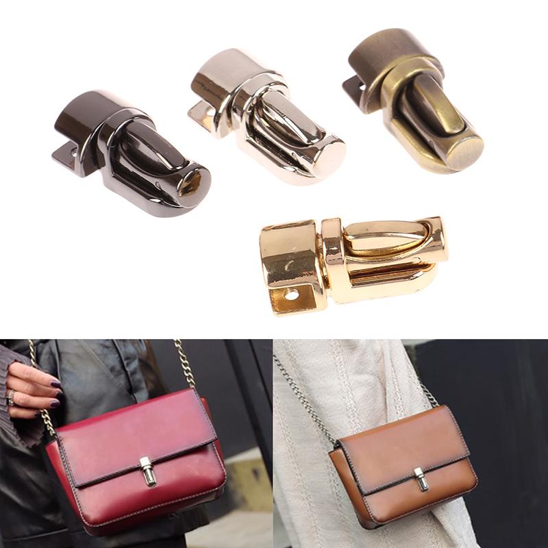 Durable Metal Column Tuck Lock Closure Clasp Buckle For Leather Bag Case Handbag