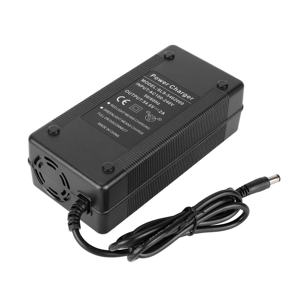 Electric Scooter Charger 54.6V 2A Power Adapter for Electric Scooter Electric Bikes