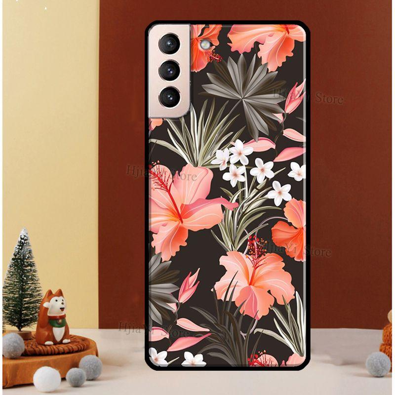 Чехол для телефона «Тропический рай» с гавайским цветком для Samsung Galaxy S21 S20 FE S8 S9 S10 Note 10 Plus Note 20 S22 Ultra Cover