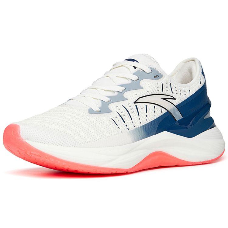 Anta 2.0 Полумарафон Прочные кроссовки с низким верхом Мужские кроссовки Белый Синий 112215586-12