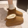 Fashion New Casual Comfortable Women's Ankle Boots Warm Short Plush Water Proof Winter 2024 Hot Sale Non-slip Flat with Women Snow Boots