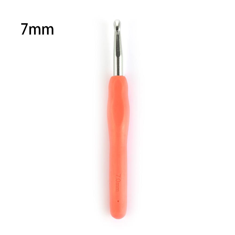 2.0-10mm Multicolor Craft Tools Ergonomic Handle Weave Yarn Knitting Needles Crochet Hook Aluminum