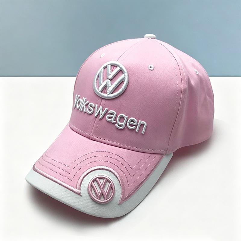 abcd1 Car Solid Color Hat Spring Summer Baseball Cap Sunshade Cap For Volkswagen VW Polo Passat B5 Golf 4 5 6 Tiguan Jetta CC Touran