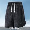 Большие размеры 4XL-10XL Модные летние черные шорты для мужчин Одежда Эластичная талия Повседневные шорты Оверсайз