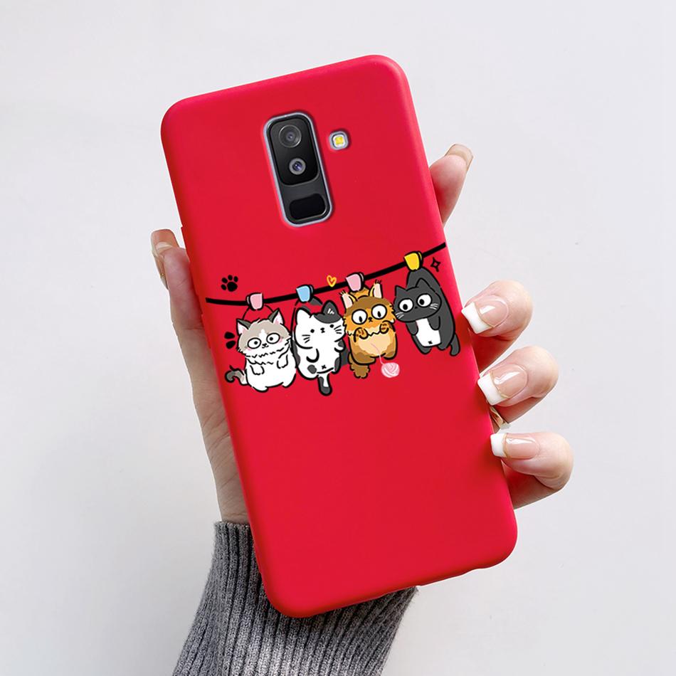 Чехол для Samsung Galaxy A6 Plus A6+ 2018 SM-A605F Силиконовый чехол Милый Мультяшный Медведь Мягкий Funda Для Samsung A6 2018 A6Plus Бампер